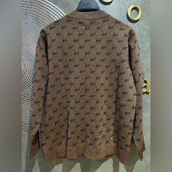 Baum und Pferdgarten Brown shimmer Cardigan Sweater size S NWT - Picture 4 of 6